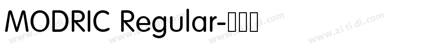 MODRIC Regular字体转换 MODRIC Regular字体转换